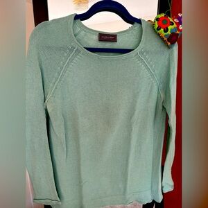 Wooden Ships Teal Sweater (size medium)